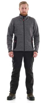 Флисовая толстовка Фьорд (вязанка, серый) Novatex