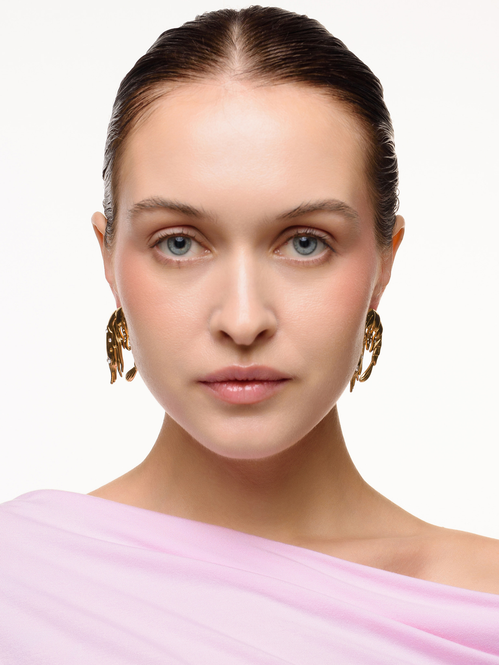 Серьги "Shrimps shine" Gold