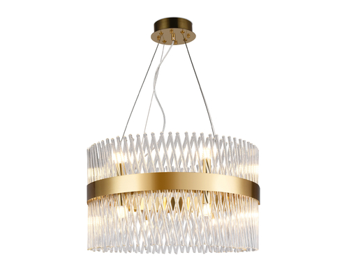 Подвесная люстра с хрусталем TR5361/12 GD/CL золото/прозрачный G9/12 max 40W D550*800