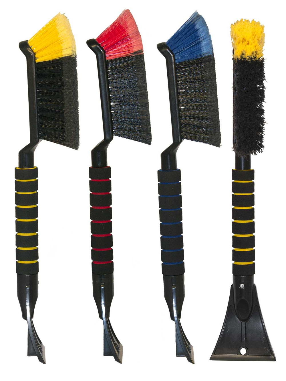 Скребок+щетка  для снега  48см  Black&Blue  мягкая ручка  ВВ1003  (44384)