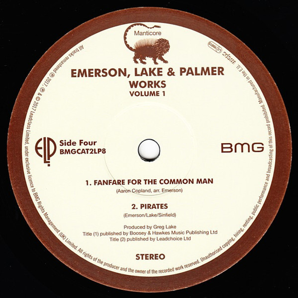 Emerson, Lake & Palmer / Works Volume 1 (2LP)
