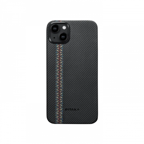 Чехол Pitaka Fusion Weaving MagEZ Case 4 для iPhone 15 (6.1"), Rhapsody, кевлар (арамид)