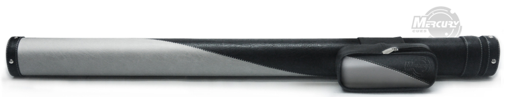 Тубус на 1 кий Меркури DUO (1 карман) (светло-серый/черный)