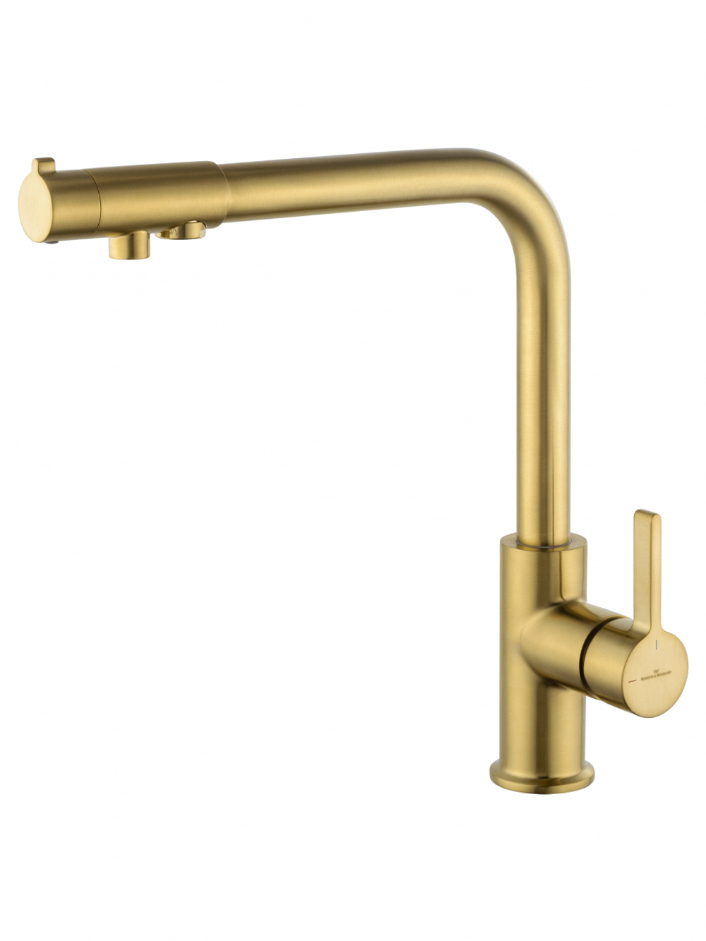 Смеситель для кухни c подключением фильтра WONZON & WOGHAND, Брашированное золото (WW-88458008-BG)