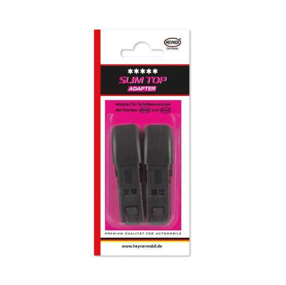 300530 Адаптер для щеток  2 шт. блистер ( SLIM TOP/Push Button) HEYNER Skoda Rapid 20-