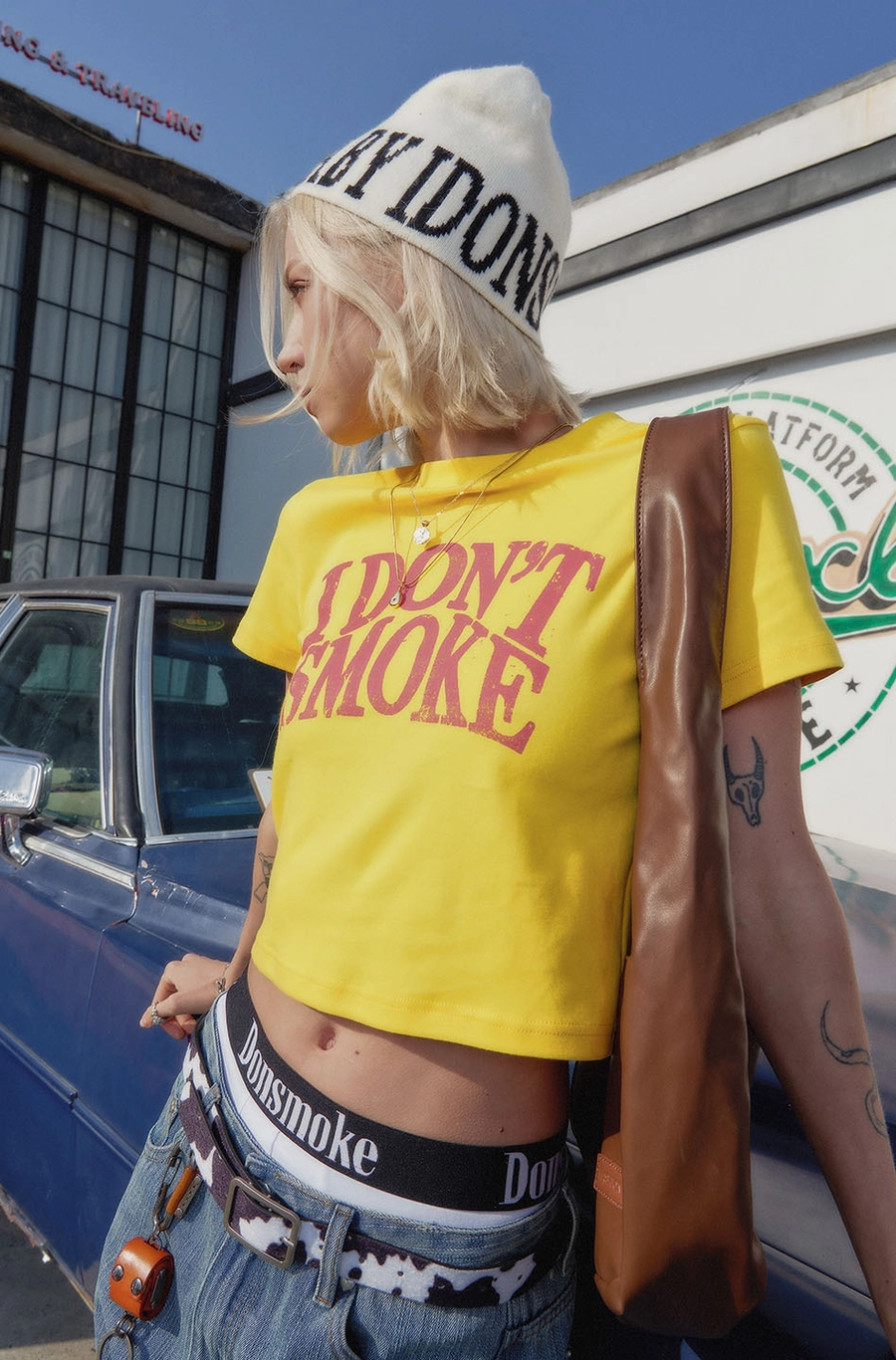 Кроп-топ DONSMOKE "Basic Logo" Cropped Tee