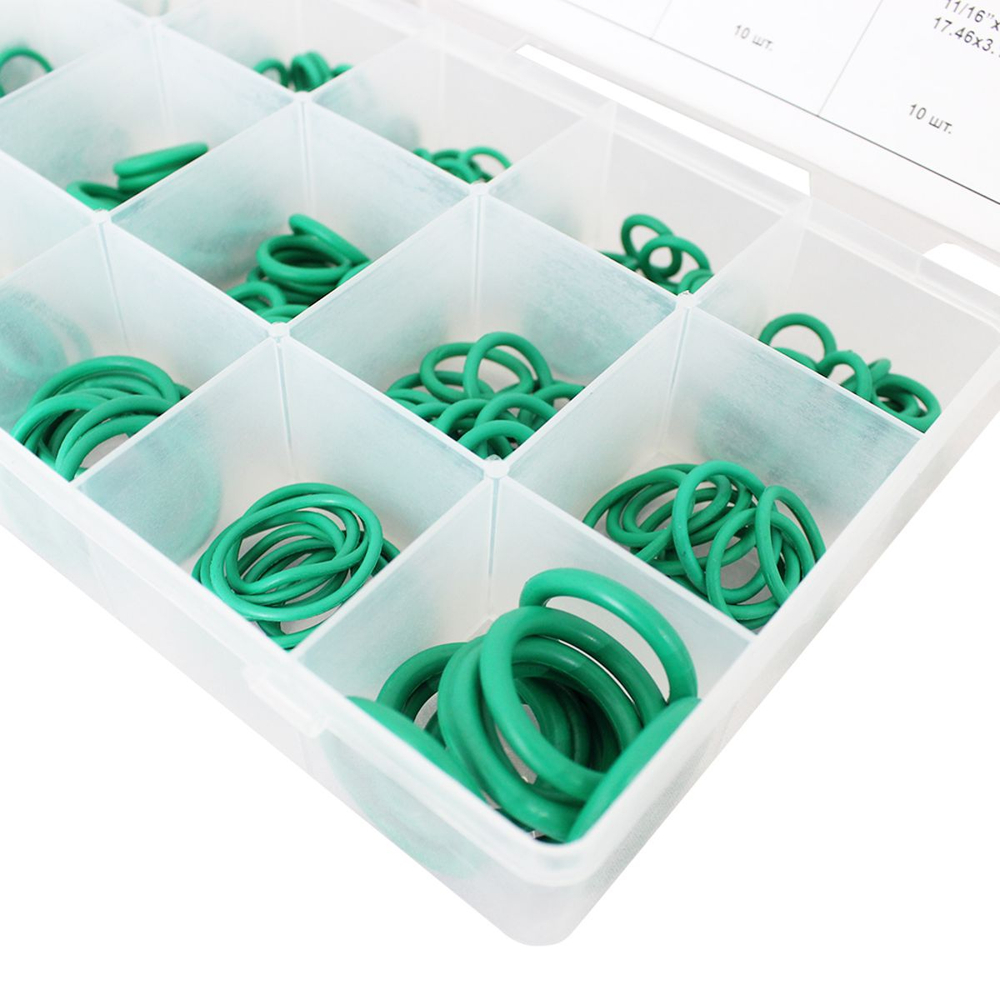 WDK-214044 Набор уплотнительных колец для автокондиционеров, зеленые, 270 шт.