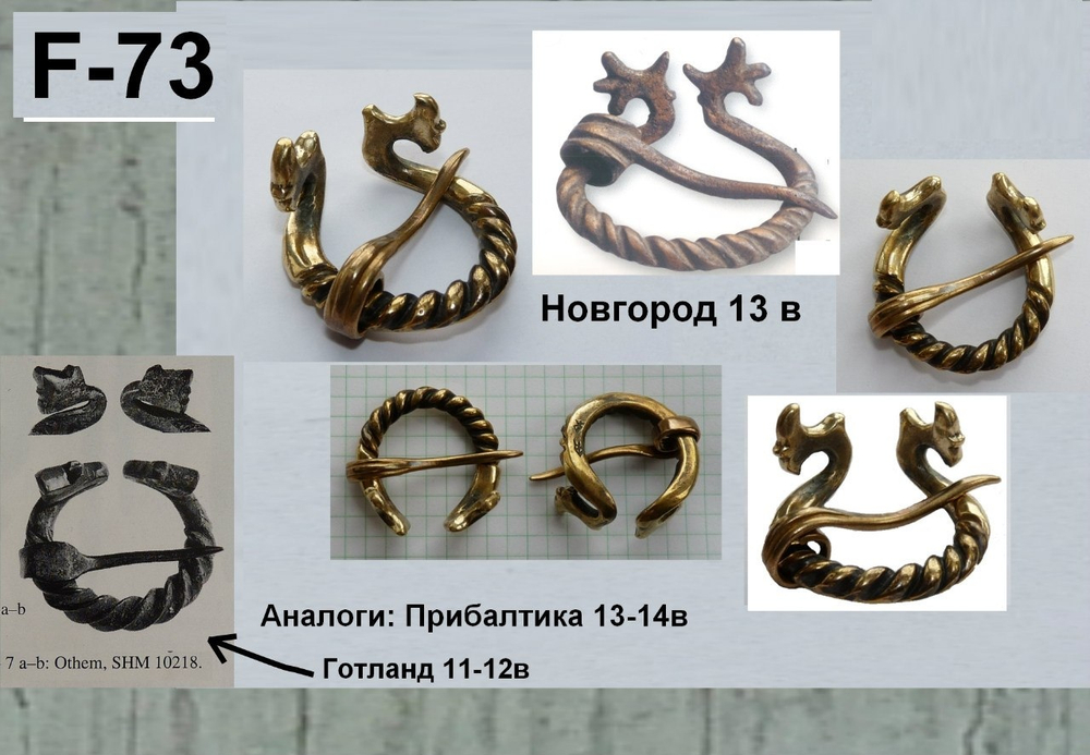 Фибула. Новгород 13-14 в.