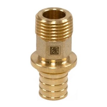 Переходник Рехау 20-R 1/2" MX с наружной резьбой НР латунь (11096741001)