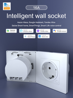 Розетка WiFi 16A eWeLink NT006B с мониторингом электропотребления