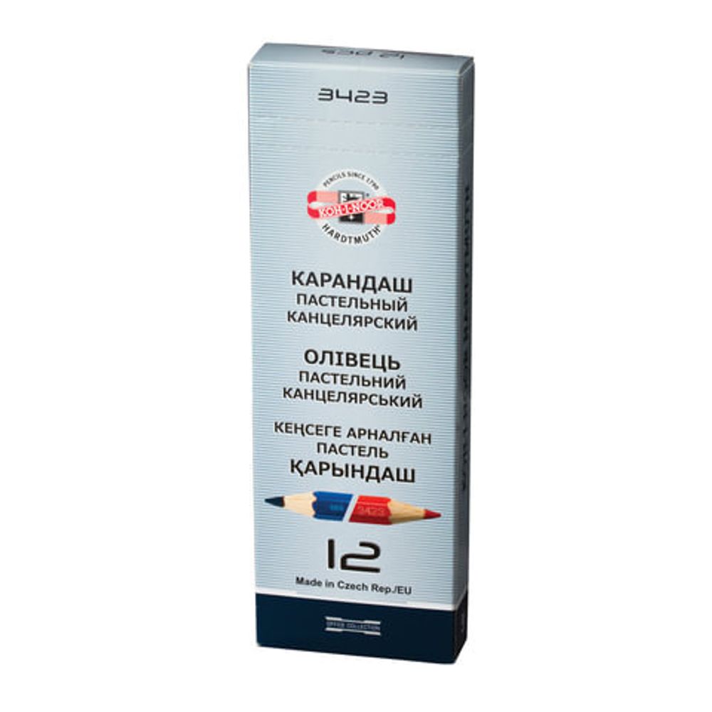 Карандаш спец. KOH-I-NOOR BLUE STAR 2 цв. шестигранный с заточкой красн.-син.