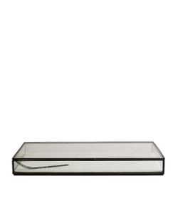 Zara Home Шкатулка из стекла, цвет чёрный, 32 см