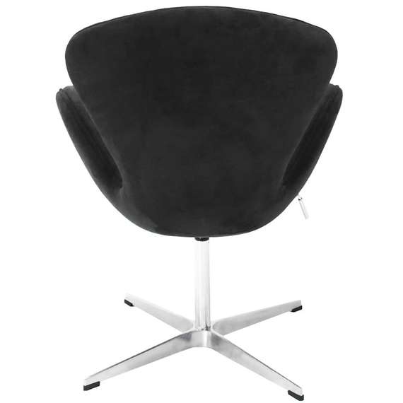 Кресло Swan, графитовая экозамша