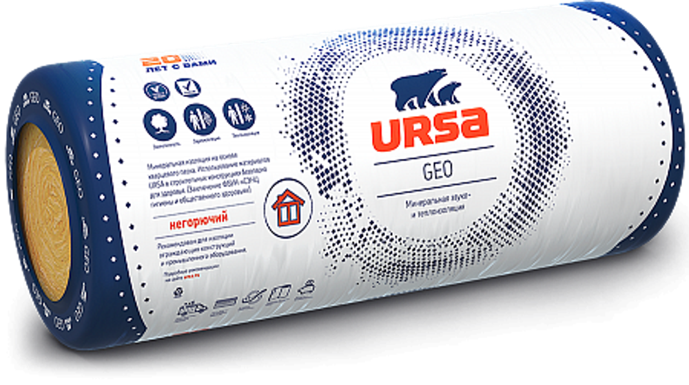 Маты теплоизоляционные URSA GEO М-11 40RN 2-10000-1200-50 (1,2 м3)