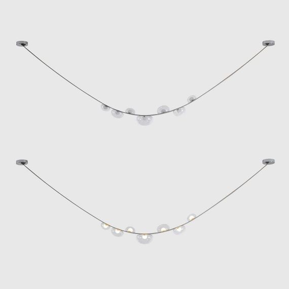 Подвесной светильник Crystal Lux BOSQUE SP7 L3000 GREY/TRANSPARENT