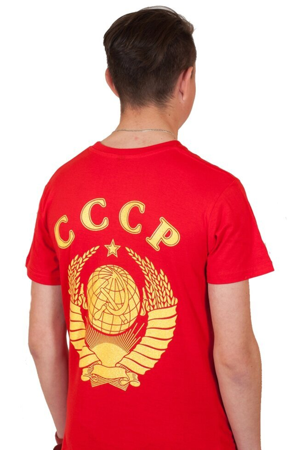 Яркая футболка с государственным символом СССР