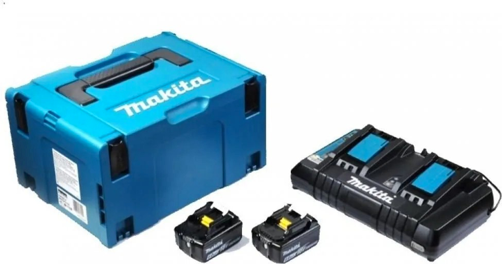 Набор PSK MKP3G182 (BL1860Bx2шт., DC18RD, кейс MAKPAC тип 3) Makita 198080-9 Li-Ion 18 В