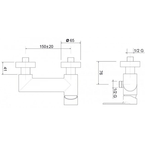 Смеситель для душа Cezares Trend TREND-DM-01-Cr Хром