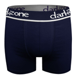 Темно-синие трусы-боксеры с контрастной надписью на резинке (Размер: XXL) (Цвет: темно-синий)