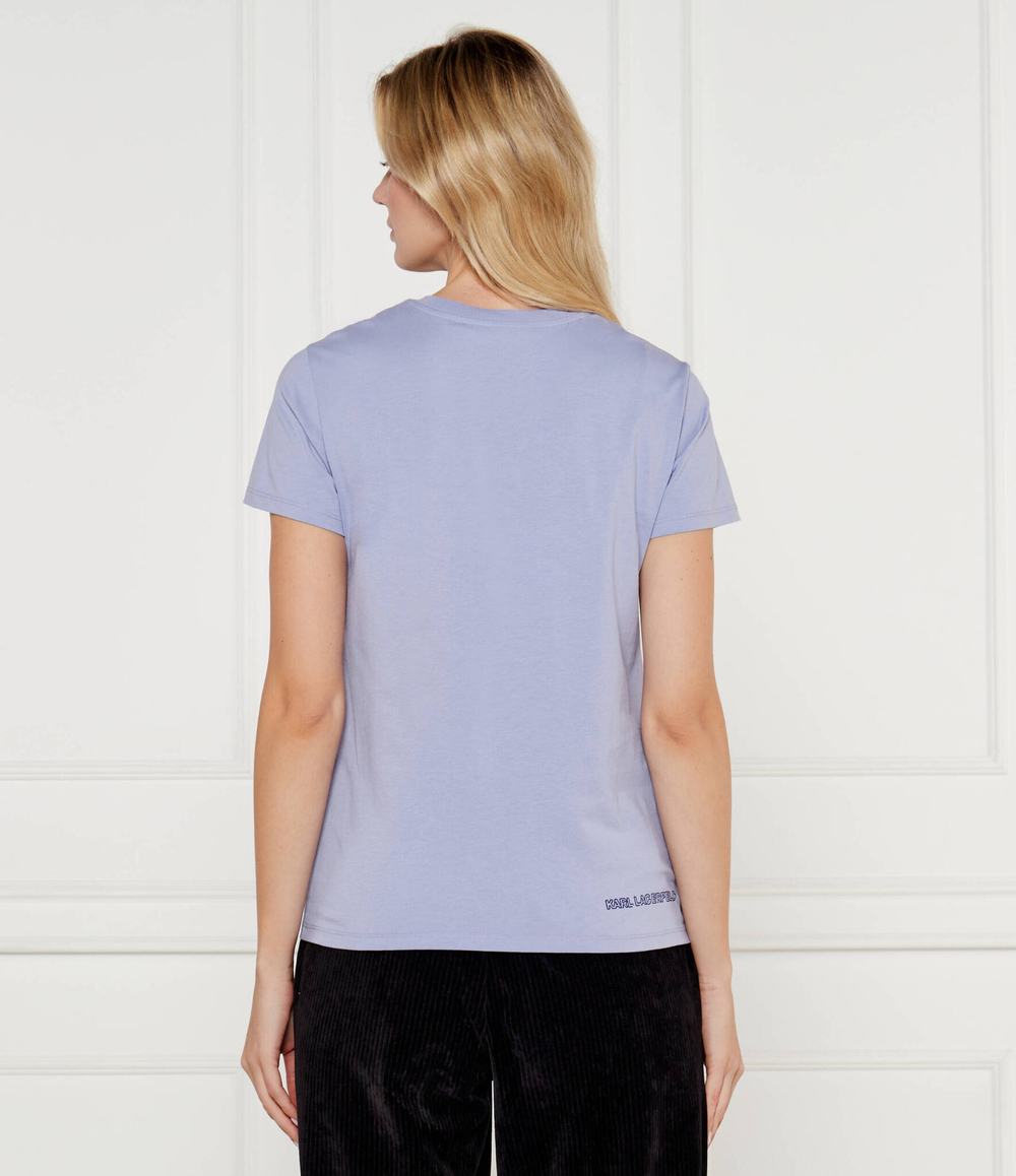 Футболка Jelly Ikonik 2.0 Karl Lagerfeld - фиолетовый(246W1718)