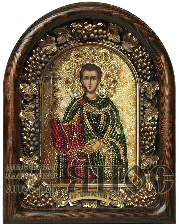 Икона Святой мученик Тимофей Кесарийский бисер