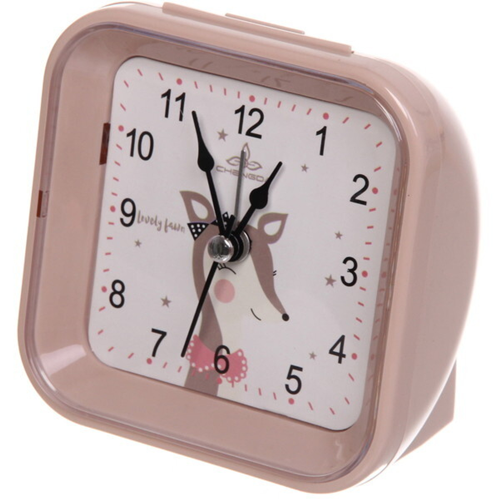 Будильник «Флоренция» квадрат кофейный 9.5*9.5*4,5см DSA303