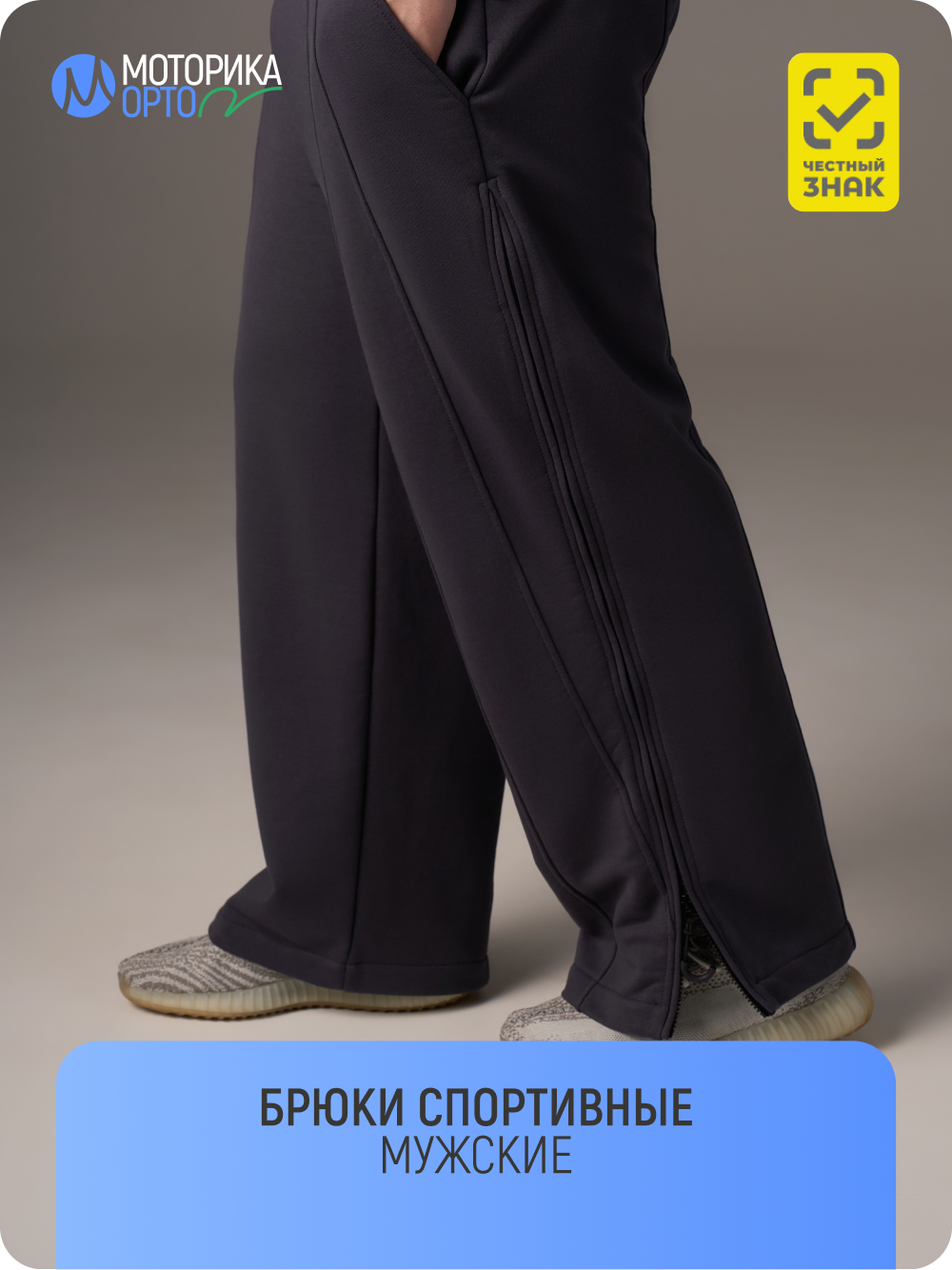 Брюки спортивные мужские ТН, серый
