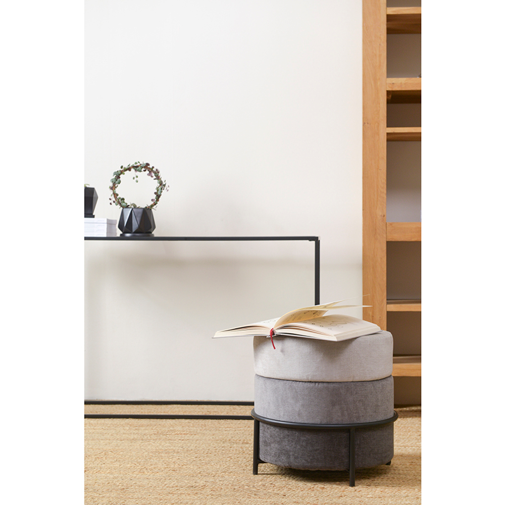 Пуф norunn, шенилл, дымчато-серый