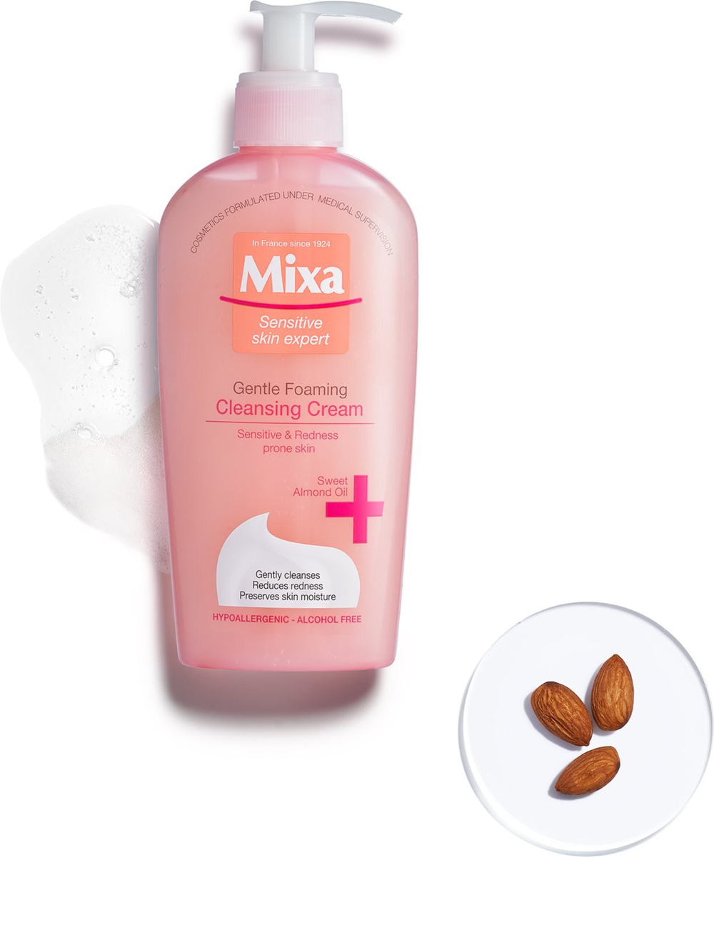MIXA Anti-Redness - нежный пенящийся крем для умывания /   200  ml  / GTIN 3600550816563