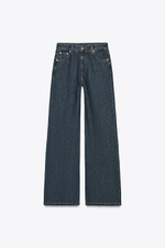 Джинсы wide leg со средней посадкой — zw collection