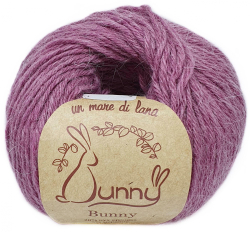 Пряжа Bunny 50г, 200м, 20%пух кролика, 5%меринос, 30%натуральная вискоза, 45%нейлон (цена за 1 шт)