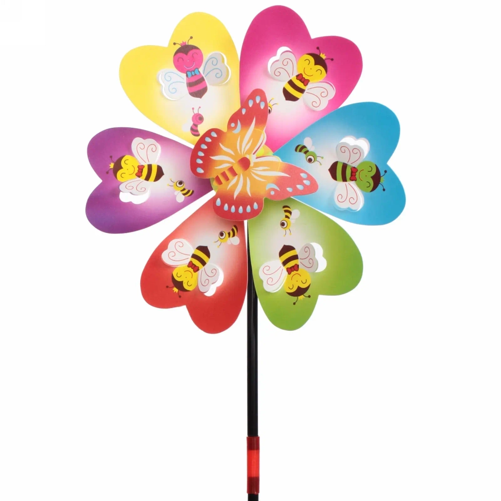 Ветрячок «Летняя полянка» d-22 см, 50 см, в ассортименте