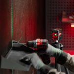 Лазерный уровень QBC GREEN Pro SET, 20 м, зеленый луч, батарейки, штатив MTX