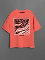 Летний костюм для девочки с лосинами