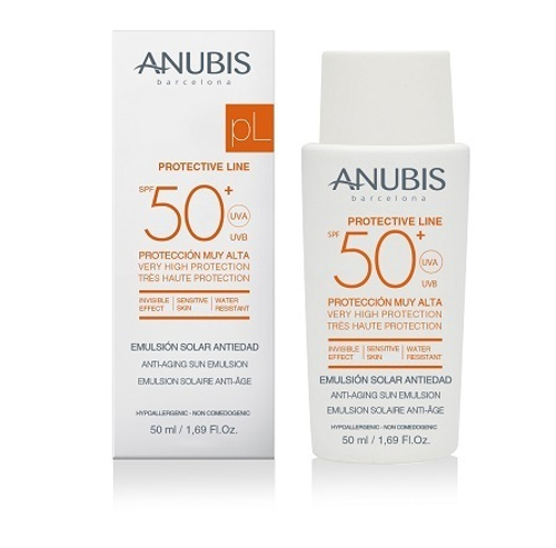 ANUBIS Солнцезащитная эмульсия антивозрастная Protective Line Anti-Aging Sun Emulsion SPF50+ 50 мл (53686)