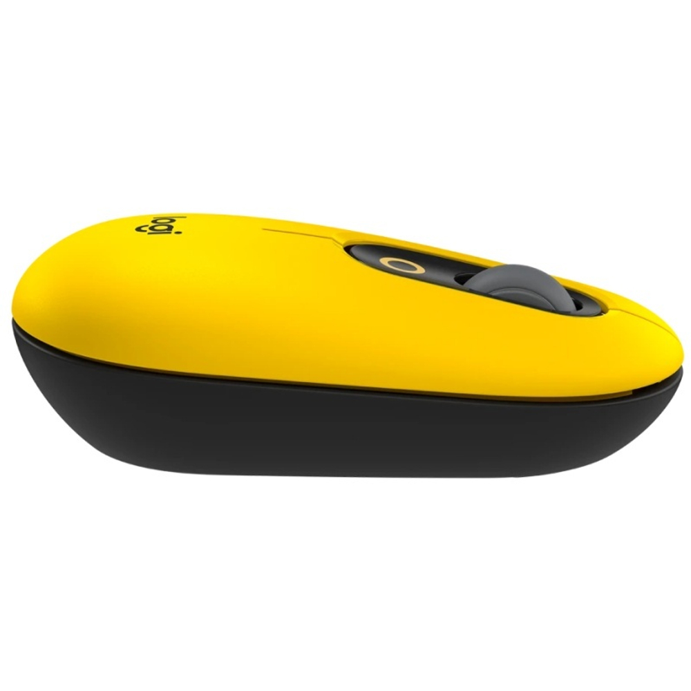 Logitech Мышь беспроводная POP MOUSE WITH EMOJI, оптическая, 4000 dpi, Bluetooth/Радио, желтый.