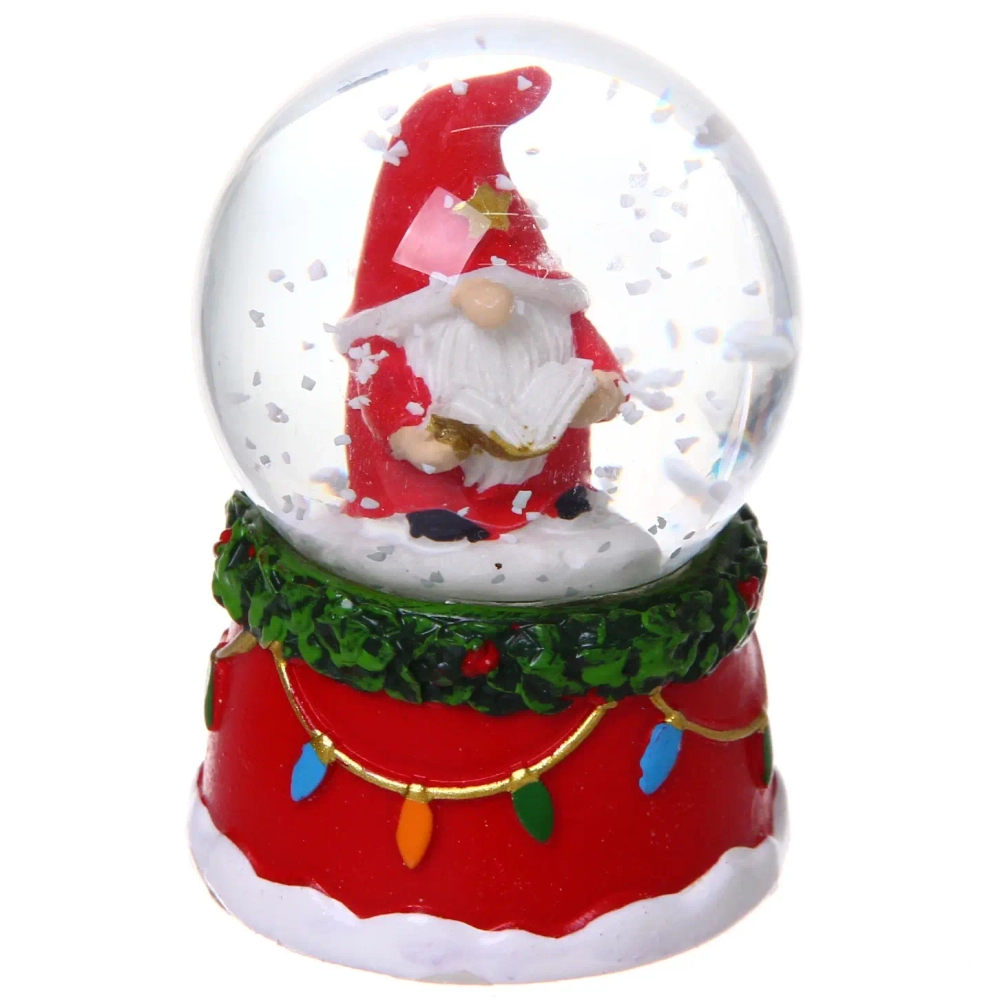 Сувенир новогодний «Снежный шар - Изящная сказка» d-4,5 см (подст.4,5*7см), микс