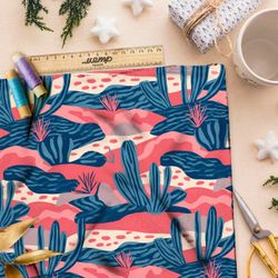 Ткань премиум шифон сумеречная пустыня