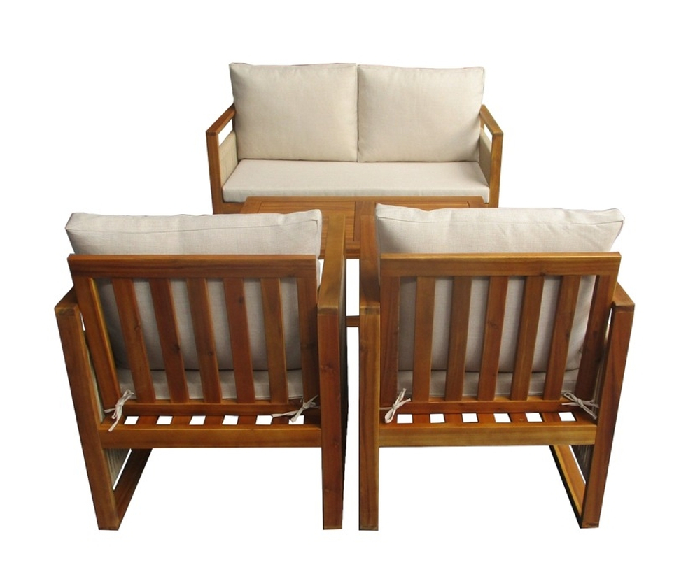 Набор садовой мебели из акации, 4 предмета, TP6065.1.1