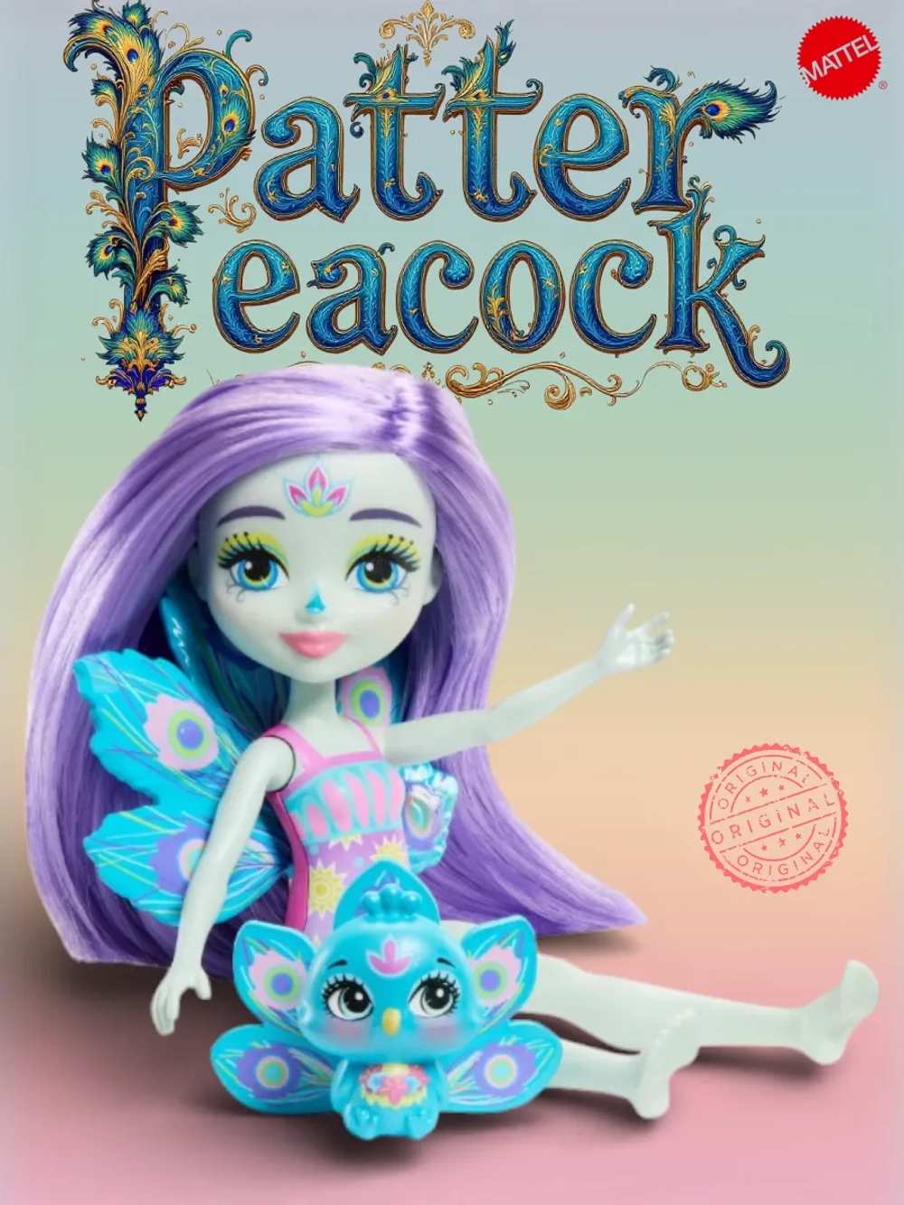 Кукла Энчантималс Павлина Петтер и Флэп HTN83 HRX79