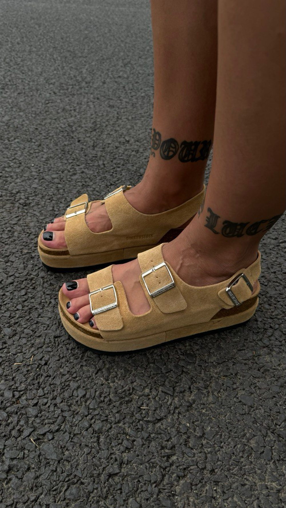 Сандалии Birkenstock на утолщенной подошве