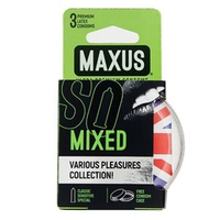 Презервативы в пластиковом кейсе Maxus Mixed 3шт