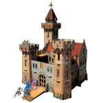 Рыцарский замок. Игровой набор из картона (сборный замок с героями)