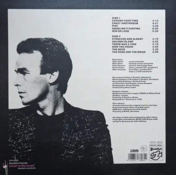 Allan Taylor - Win Or Lose, Analog Pearls Series - Vol. 6 LP