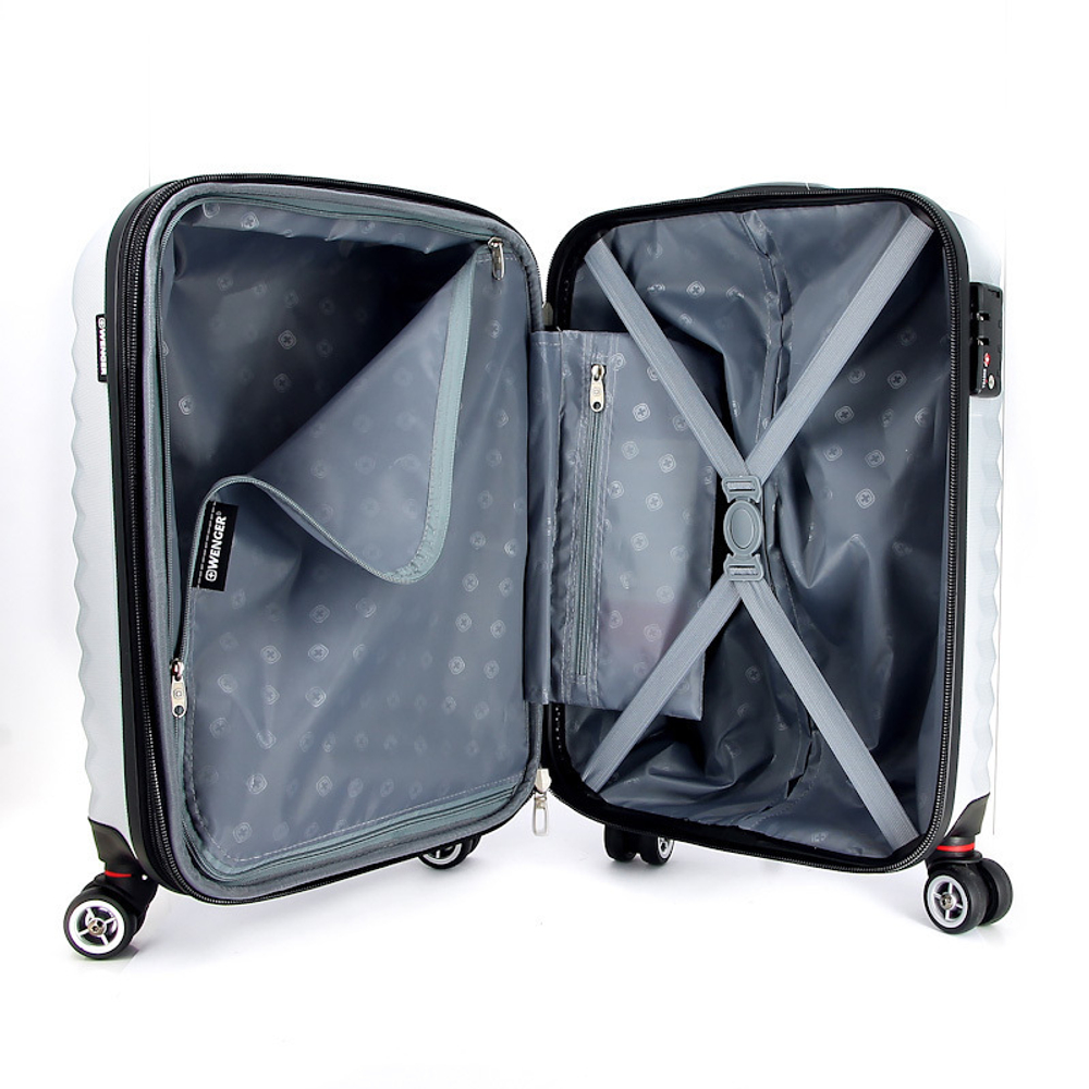 Чемодан Wenger Fribourg, серебристый, 45x27x66 см, 64 л