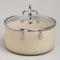 КАСТРЮЛЯ AGNESS С АНТИП. ПОКР. И СТЕКЛ. КРЫШКОЙ 1350 МЛ, 16*8 СМ