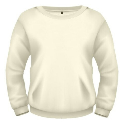 СВИТШОТ ЖЕНСКИЙ ФУТЕР, 280гр, молочный, M-301_50 (XL)