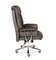 Кресло офисное Норден / Президент / сталь + хром / темно-коричневая  экокожа