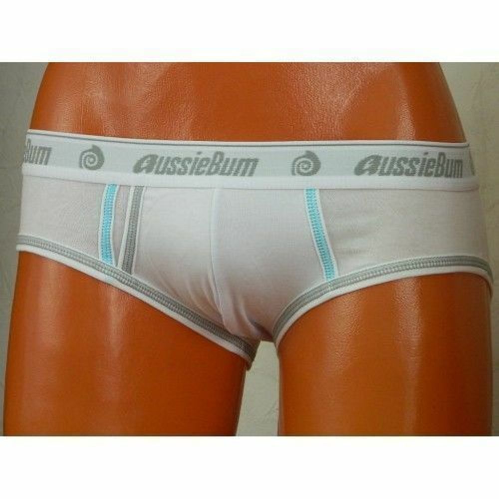 Мужские трусы брифы белые Aussiebum AB00103