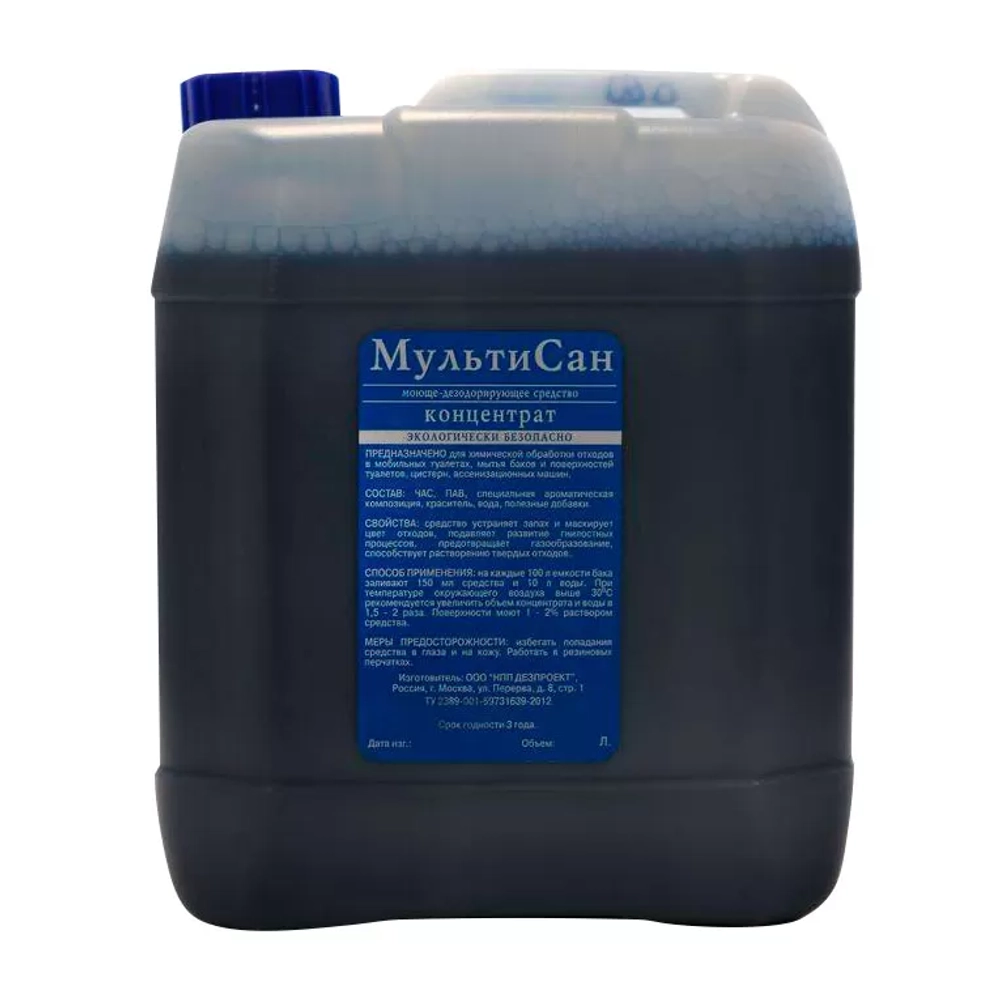 Мультисан дезинфицирующее средство для биотуалетов 5 л